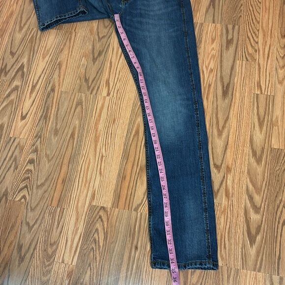 Men’s Wrangler Retro Slim Straight Blue Jeans, 32 X 36 - Picture 8 of 10